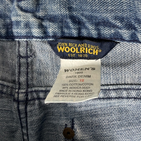 Vintage Y2K Woolrich High rise blue denim jeans womens size 12 - Picture 7 of 7